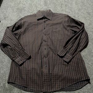 Scott Barber‎ 100% cotton men’s long sleeve button down shirt size large